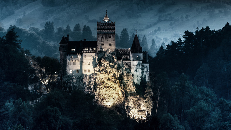 Bran Castle at night