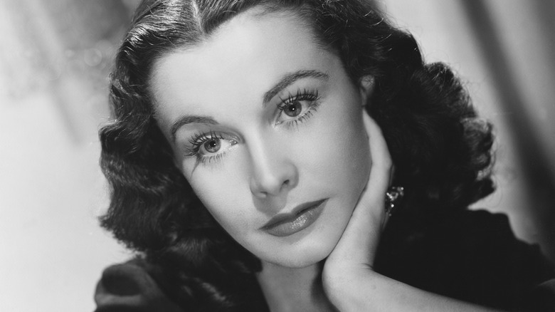 Vivien Leigh with hand under chin