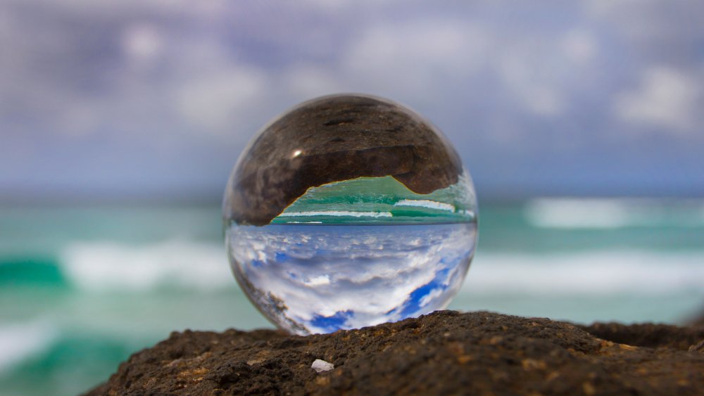 water droplet on rock