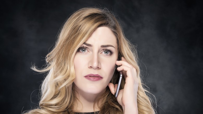 woman on cell phone