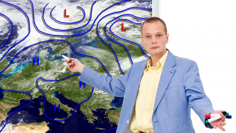 crazy weatherman snow angry