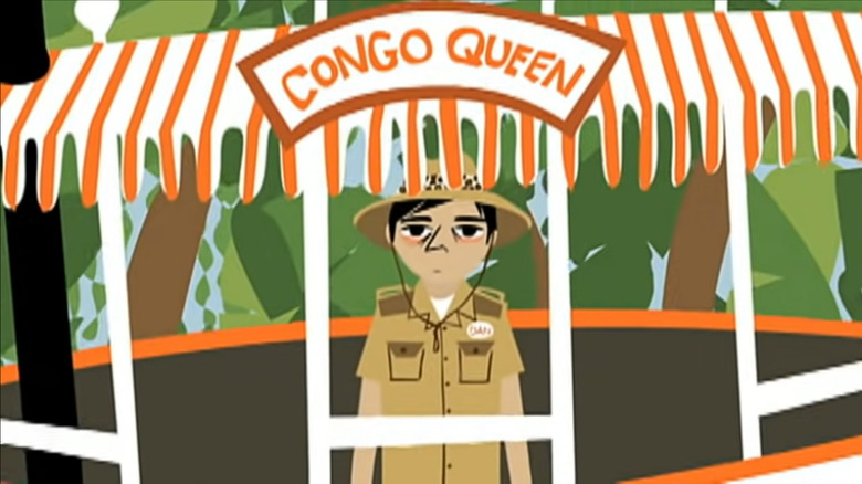 Scene from music video for "Skipper Dan"