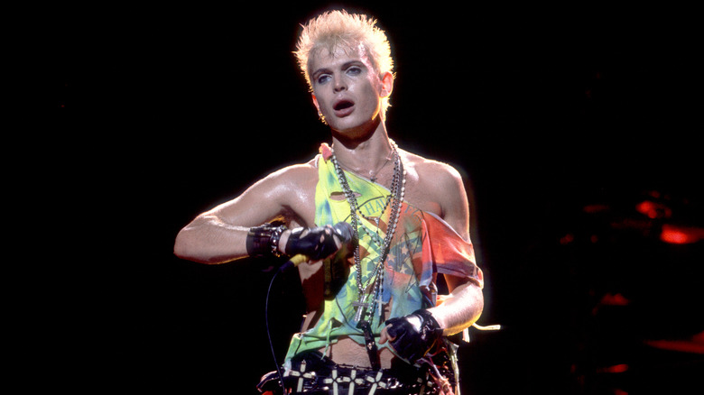 Billy Idol performing onstage
