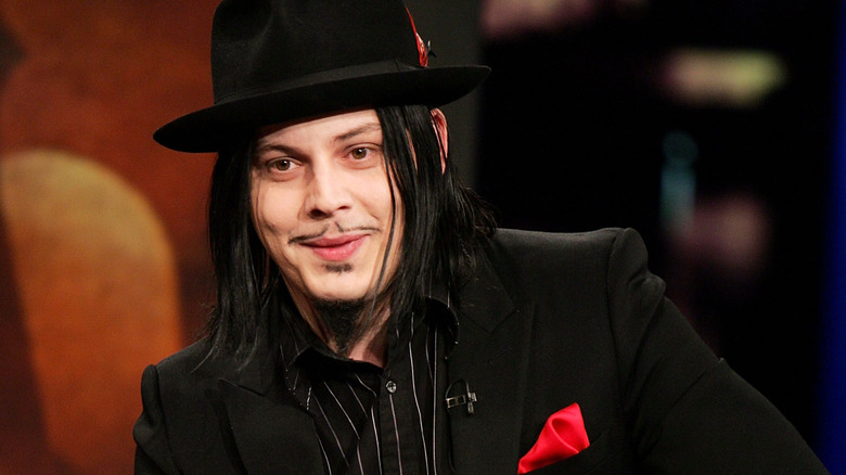 Jack White speaking during an itnerview