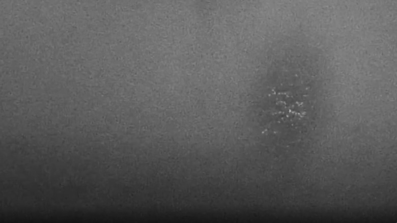 Screenshot of anomaly in sky above Catalina Island, as aired on "The Proof is Out There"