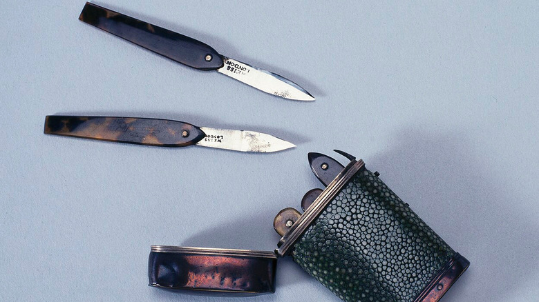 Pair of bloodletting lancets owned by Edward Jenner