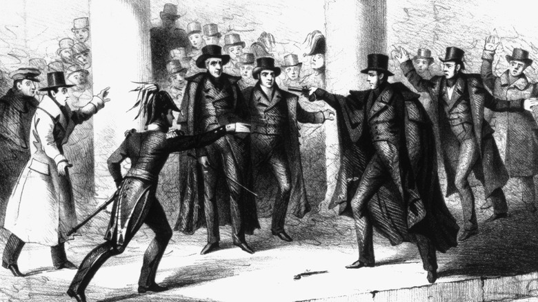 portrait depicted the attempted assassination of Andrew Jackson