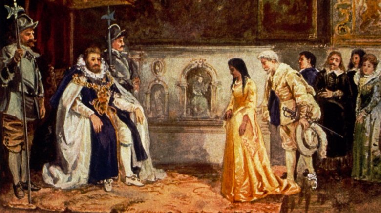 Pocahontas meets the king