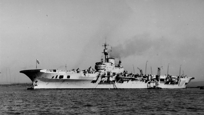 British aircraft carrier at sea