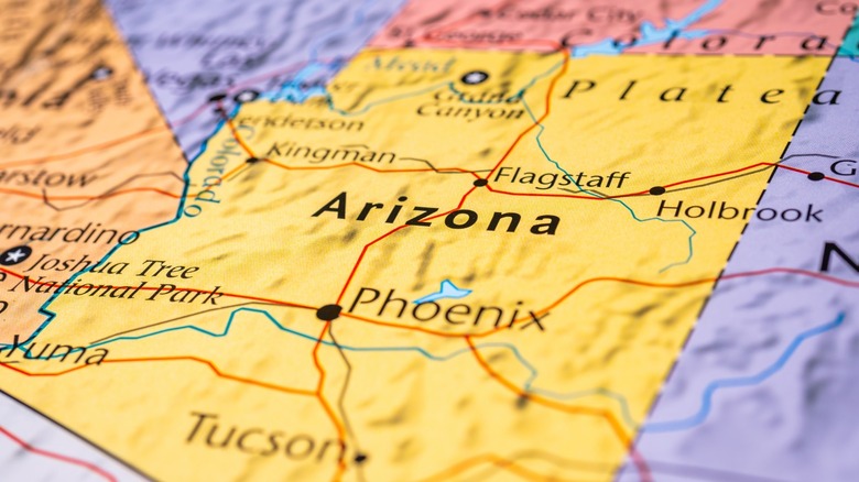 map of Arizona 