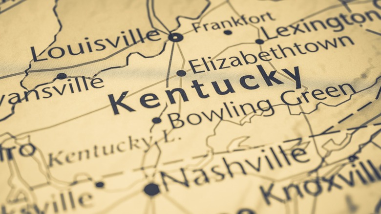 map of Kentucky