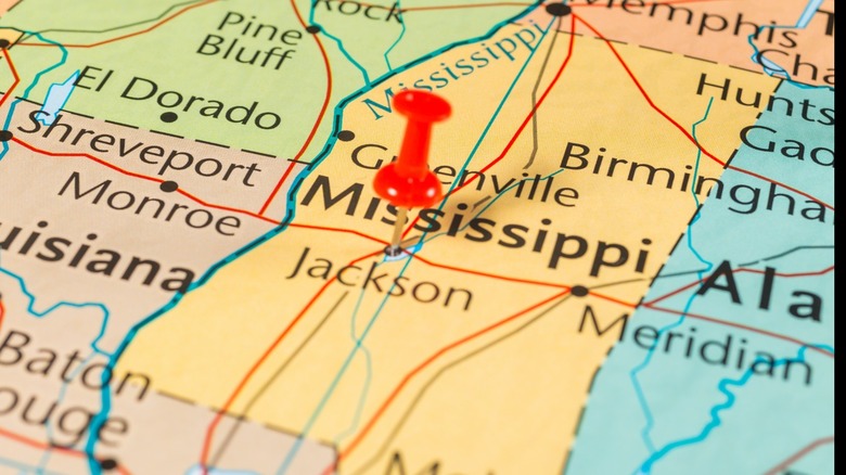 map of mississippi