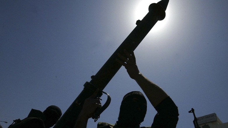 man with rocket launcher