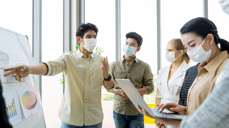 masked meeting