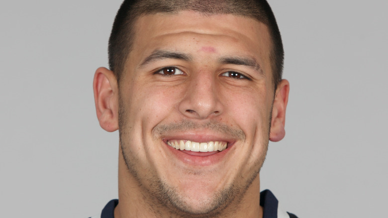 Aaron Hernandez smiling