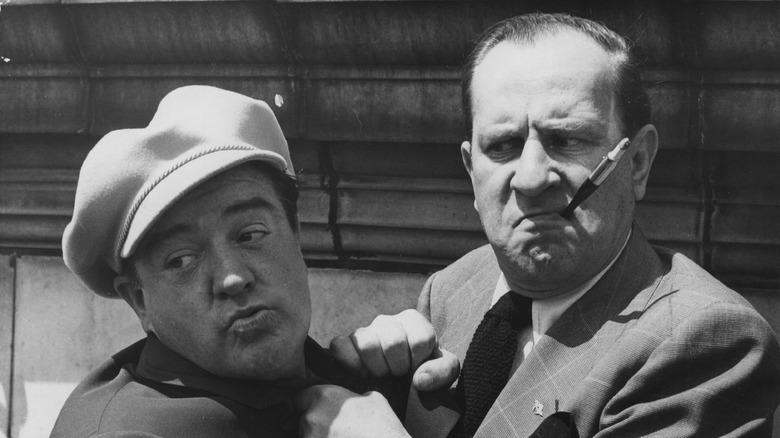 Abbott and Costello pull faces