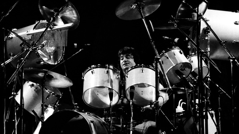 Bill Ward playing drums