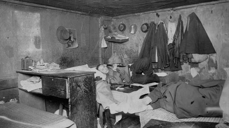 smokers in opium den
