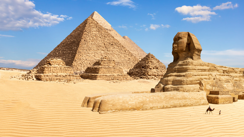 Pyramids and Sphinx