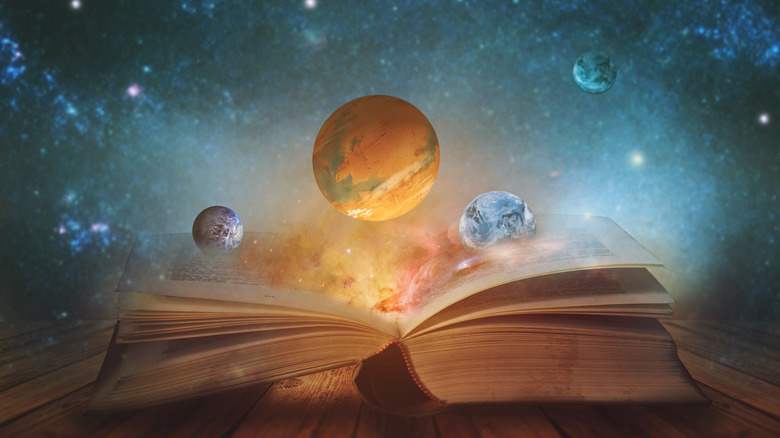Book opening up the universe