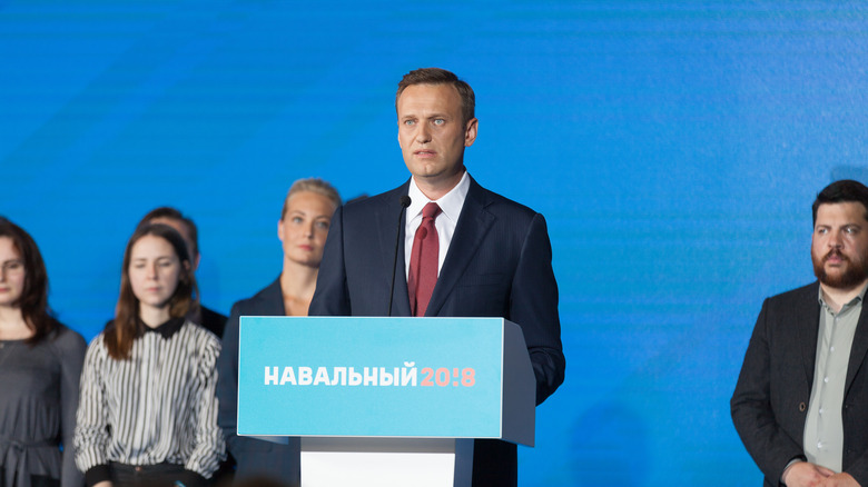Alexei Navalny speaking