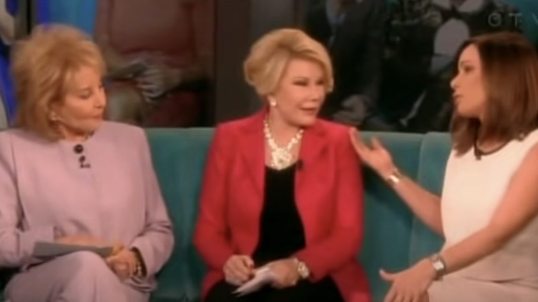 Joan Rivers and Barbara Walters