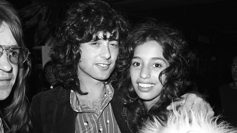 Lori Mattix Maddox with Jimmy Page