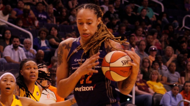 Brittney Griner on the court