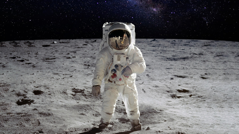 astronaut on the Moon