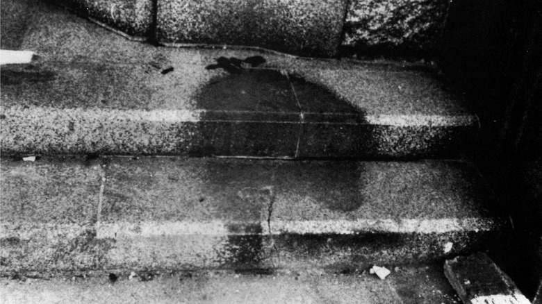 man's shadow in Hiroshima