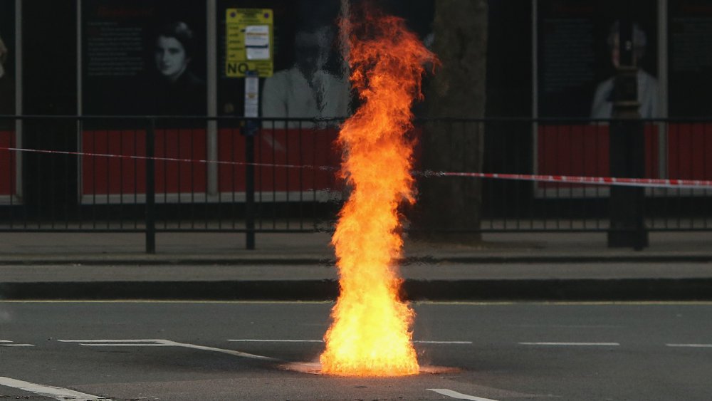 Manhole fire