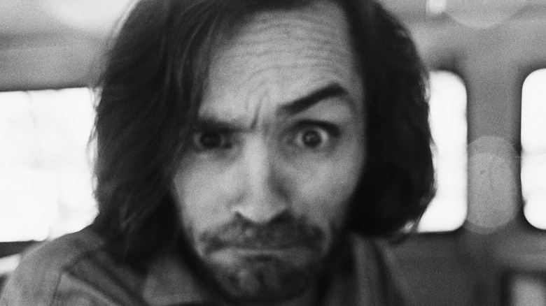 Charles Manson raised eyebrow