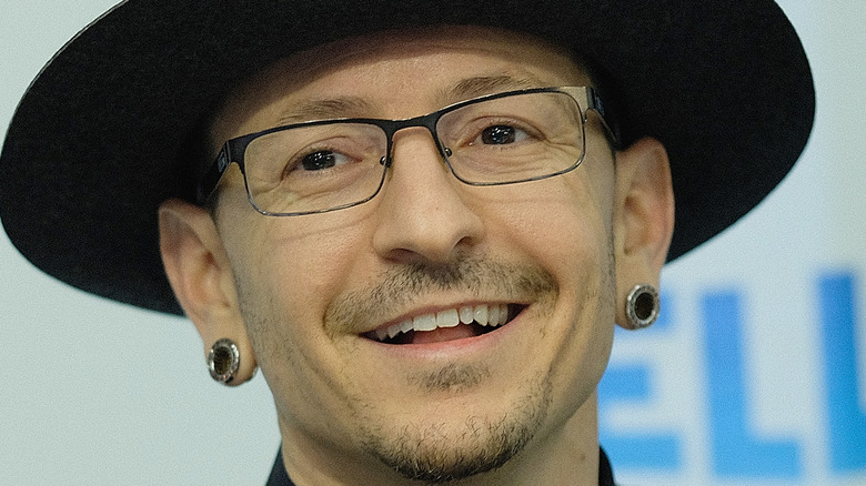 Chester Bennington smiling