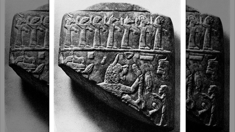 Fragment of Assyrian talisman used to exorcise the sick