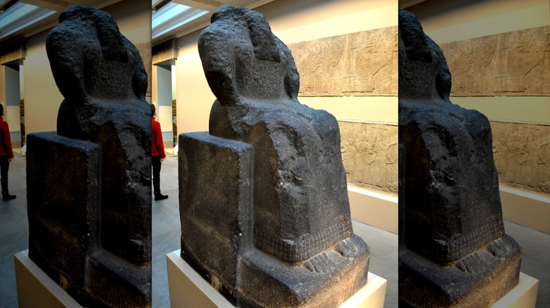 Statue of the god Kidudu, guardian spirit of the wall of the city of Ashur. Circa 835 BCE