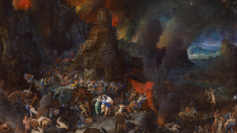 Aeneas and the Sibyl in Underworld