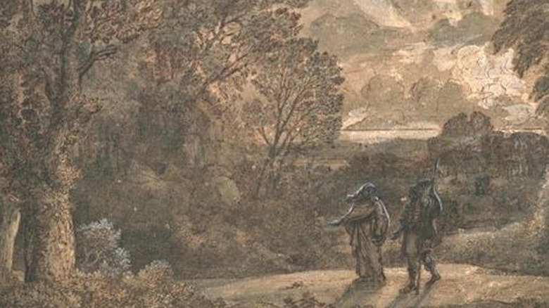 Sibyl of Cumae Leading Aeneas Underworld