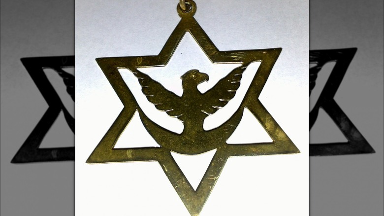 Santo Daime eagle crest necklace