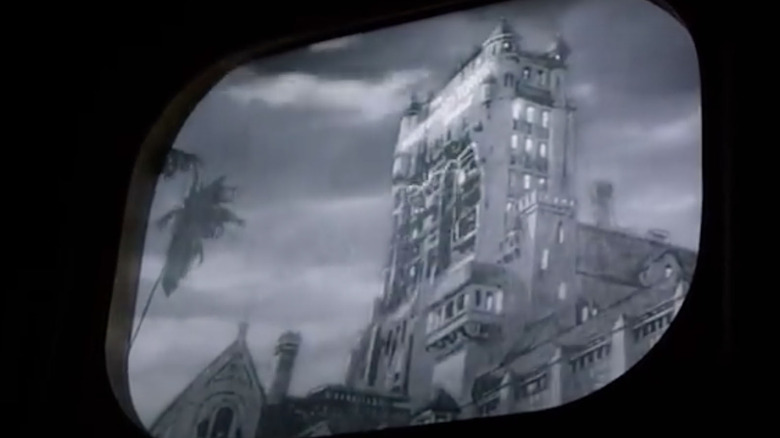 The Twilight Zone screen at the Tower of Terror