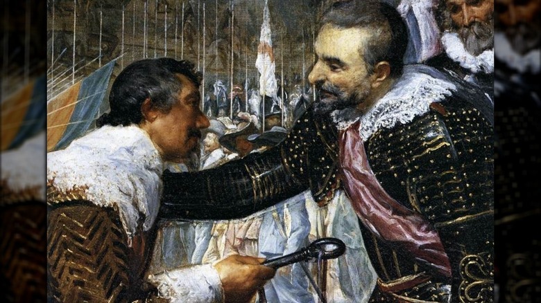 Surrender at Breda -- detail