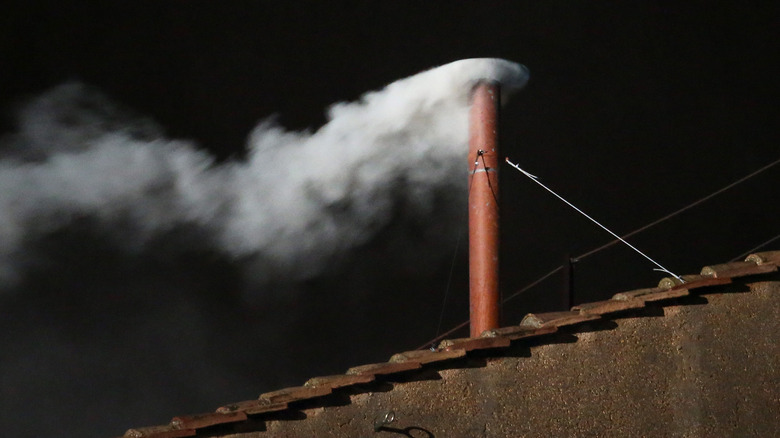 White smoke, Sistine Chapel's chimney