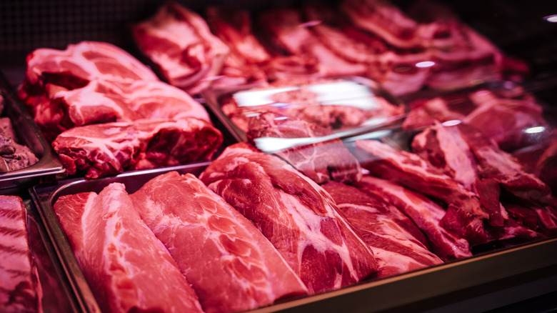 Selection of sliced meat