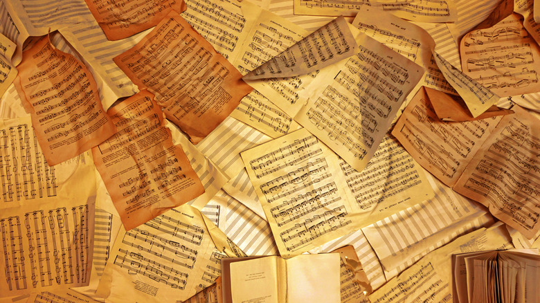 Flurry of sheet music