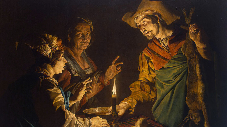 Painting of Esau giving his birthright