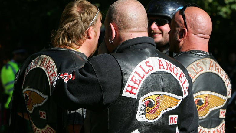 Hells Angels gather at funeral