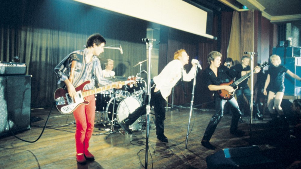 Glen Matlock playing bass for the Sex Pistols