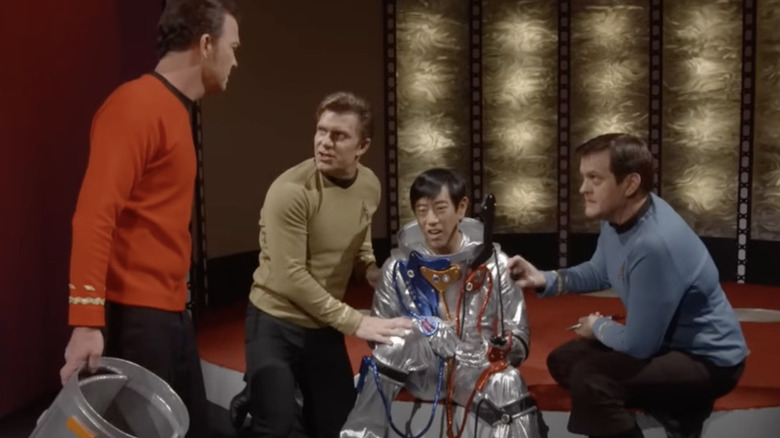 Grant Imahara and Vic Mignogna in scene from Star Trek Continues