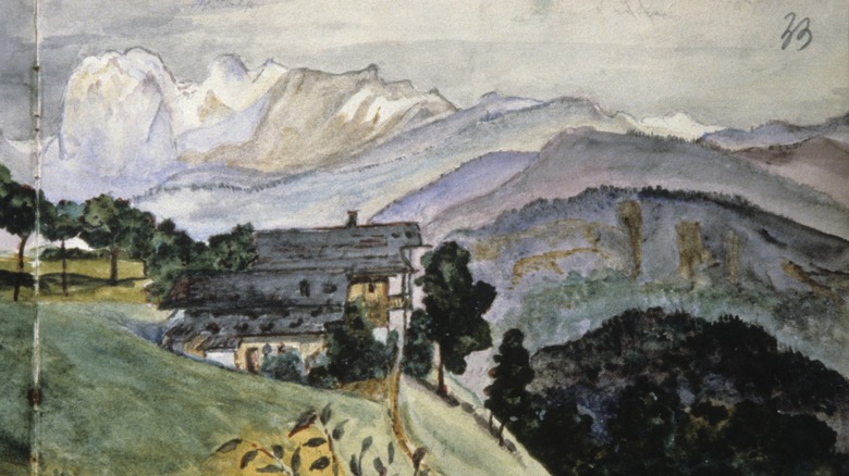 landscape from Adolf Hitler's Sketchbook