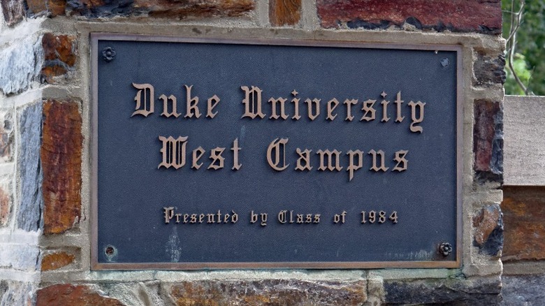 Entrance to Duke University