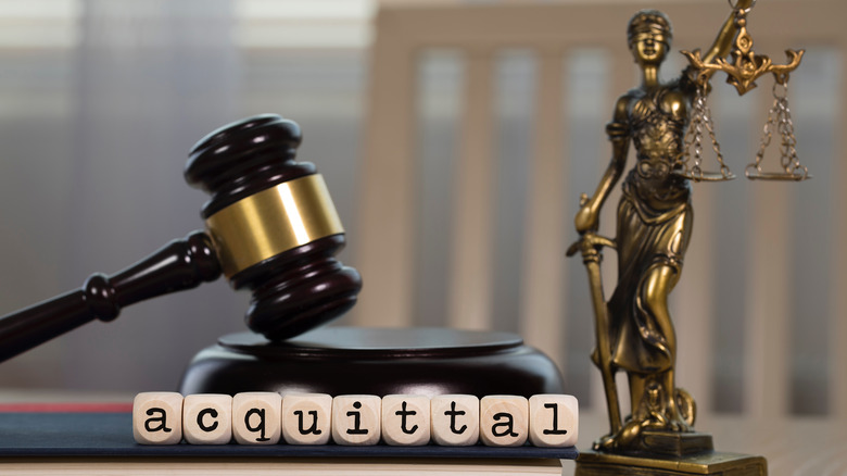 Gavel and lady justice